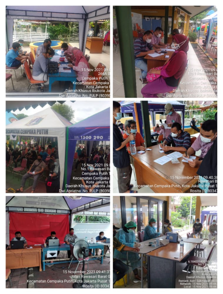 Kegiatan Vaksin di RPTRA Matahari